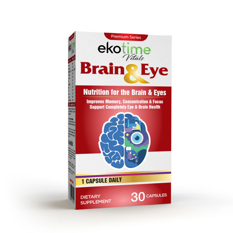 Витамины для улучшения зрения и работы мозга Ekotime vitals Brain and Eye